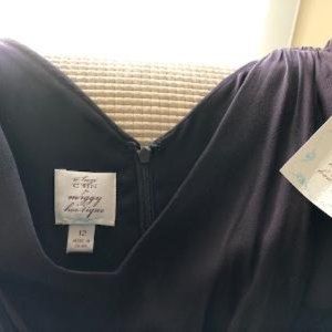 BROWN CHIFFON COCKTAIL DRESS